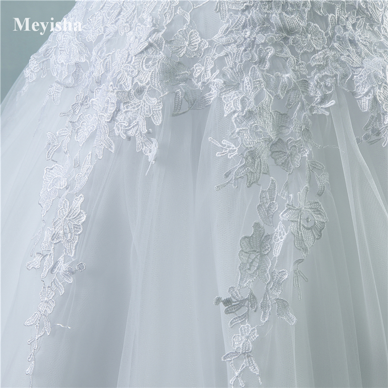ZJ9085 2021 White Ivory Lace Tulle Wedding Dress for cap sleeve bride dresses plus size maxi formal 2-26W