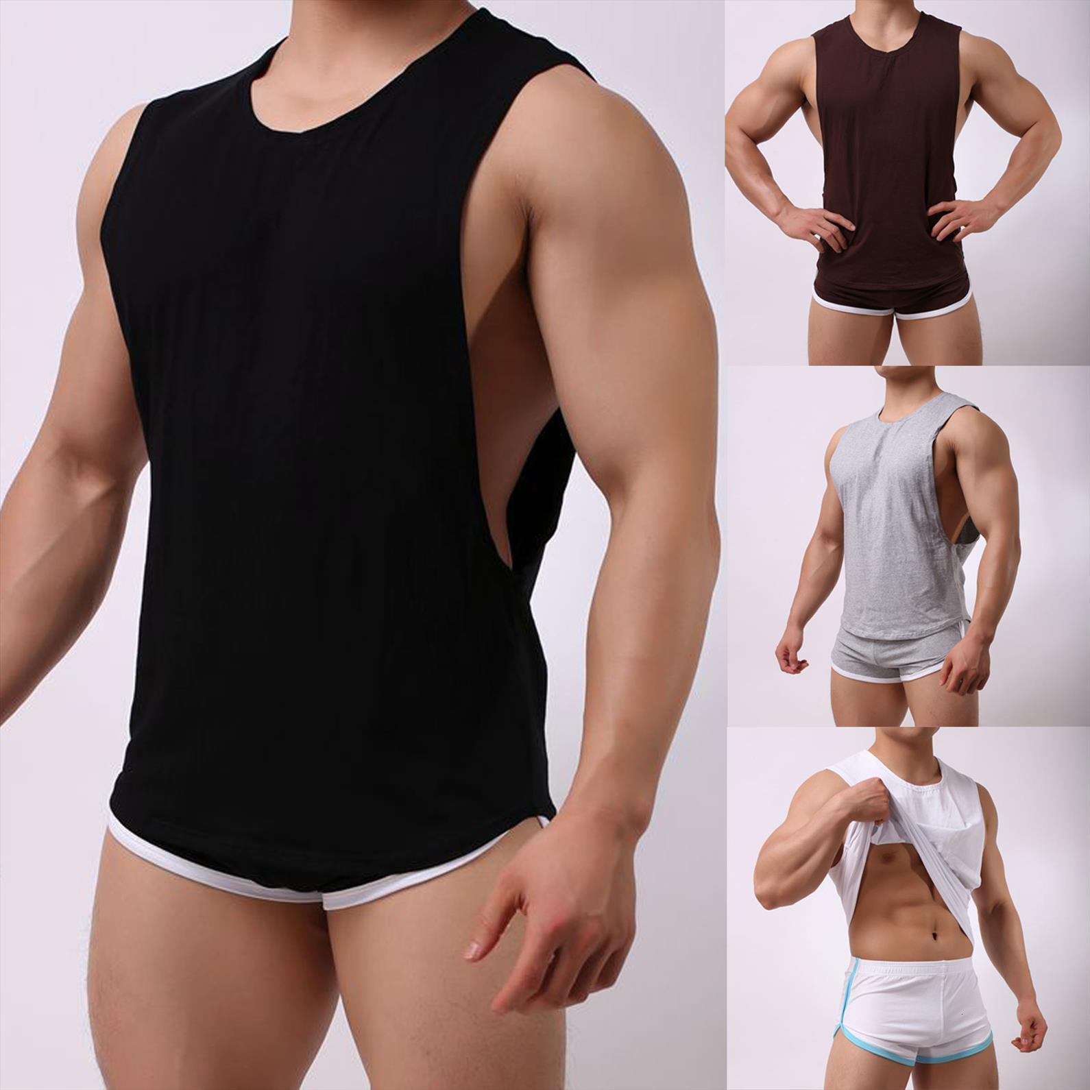 mens sports and fitness undershirt with large cuffs vest cotton solid casual shirts sleeveless g30, White;black
mens sports and fitness undershirt with large cuffs vest cotton solid casual shirts sleeveless g30, White;black