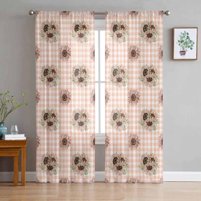 Curtain & Drapes Flower Sunflower Lattice Tiled Pink Sheer Curtains Bedroom Decoration Kitchen Tulle For Living Room
Curtain & Drapes Flower Sunflower Lattice Tiled Pink Sheer Curtains Bedroom Decoration Kitchen Tulle For Living Room