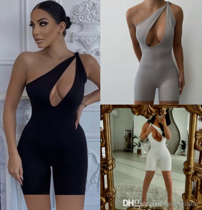 Women Designer Jumpsuits One Shoulder Sexy Romper Elegant Fashion Skinny Bodysuit Pullover Comfortable Clubwear 8510, Brown
Women Designer Jumpsuits One Shoulder Sexy Romper Elegant Fashion Skinny Bodysuit Pullover Comfortable Clubwear 8510, Brown