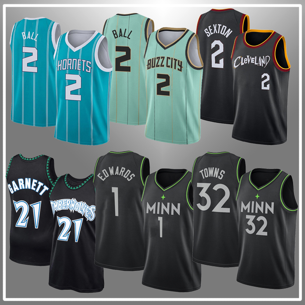 Charlotte Hornets NBA Basketball Jerseys 2 LaMelo Ball 20 Gordon Hayward Minnesota Timberwolves 1 Anthony Edwards Kevin Garnett Collin Sexton Cleveland Cavaliers, Men
Charlotte Hornets NBA Basketball Jerseys 2 LaMelo Ball 20 Gordon Hayward Minnesota Timberwolves 1 Anthony Edwards Kevin Garnett Collin Sexton Cleveland Cavaliers, Men