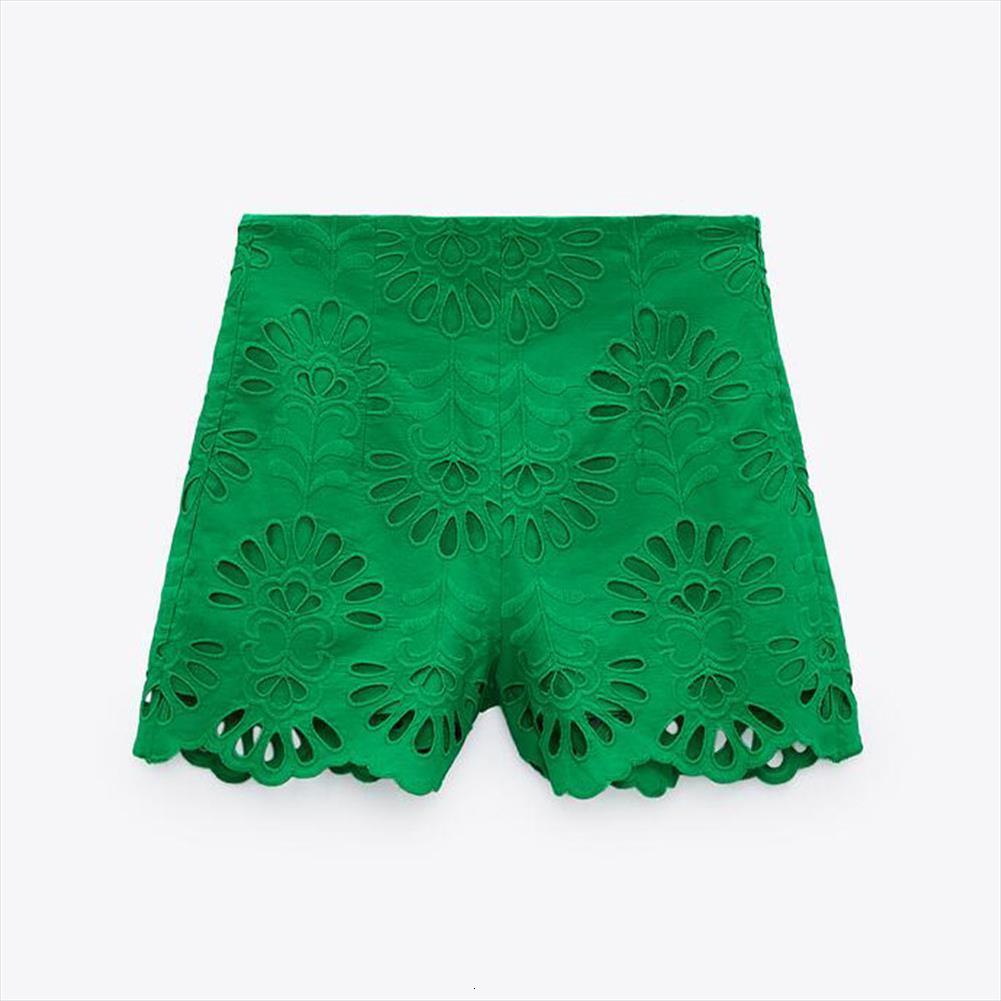 za fashion hollow out embroidery womens short vintage high waist back zipper lined green female pants mujer, White;black
za fashion hollow out embroidery womens short vintage high waist back zipper lined green female pants mujer, White;black