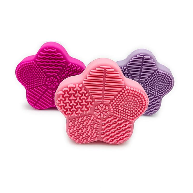 Makeup Brushes Cleaning Pad Washing Brush Scrubber Board Mat Cleaner Cosmetic Tool