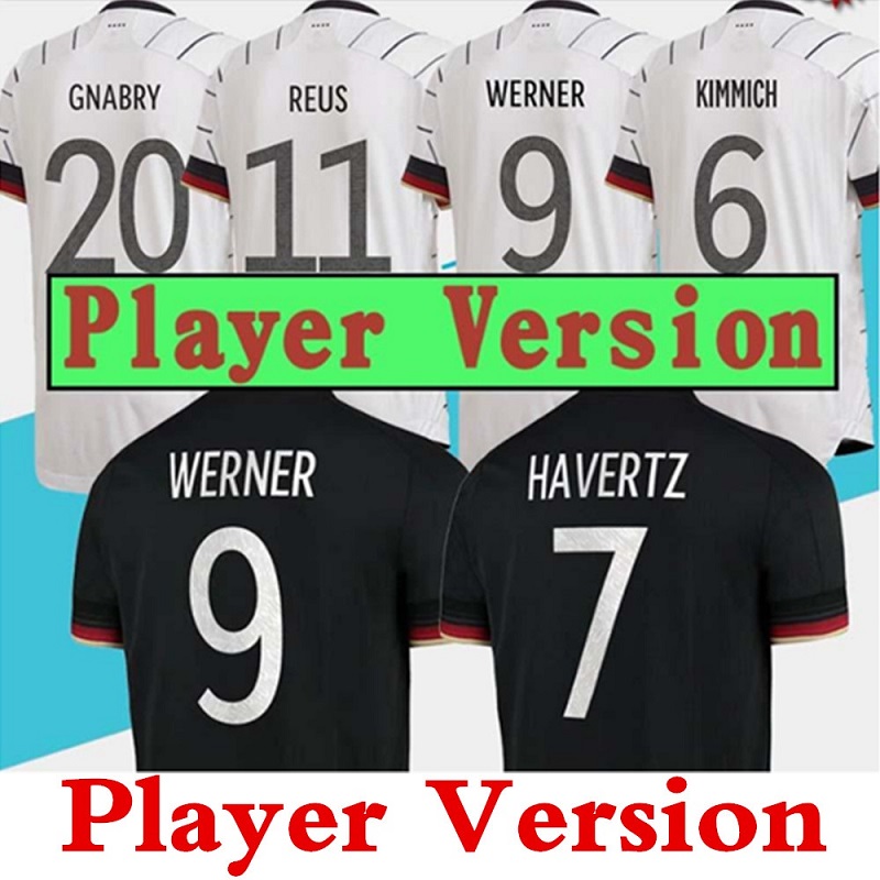 Germany soccer jersey 20 21 Fans Player version WERNER HAVERTZ SANE MULLER HUMMELS GNABRY GORETZKA REUS European Cup football shirt uniforms, Black
Germany soccer jersey 20 21 Fans Player version WERNER HAVERTZ SANE MULLER HUMMELS GNABRY GORETZKA REUS European Cup football shirt uniforms, Black