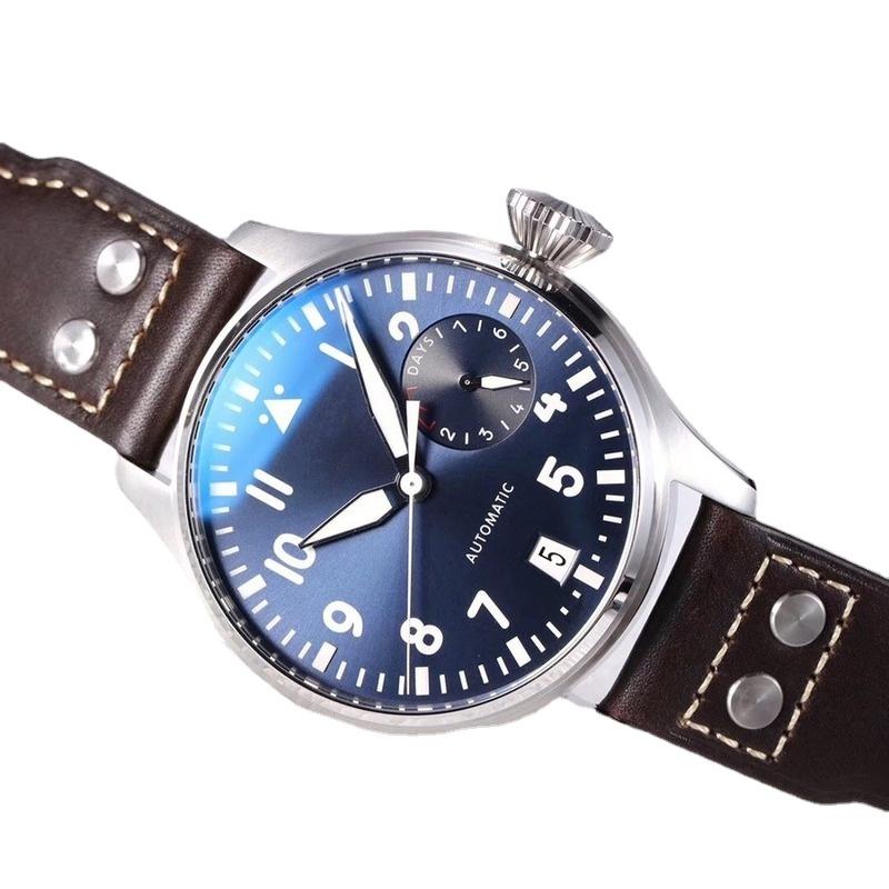 Wristwatches High-end Men's Mechanical Watch Automatic Brown Leather Big Le Petit Prince Blue Dial 7 Days Power Sapphire Glass
Wristwatches High-end Men's Mechanical Watch Automatic Brown Leather Big Le Petit Prince Blue Dial 7 Days Power Sapphire Glass