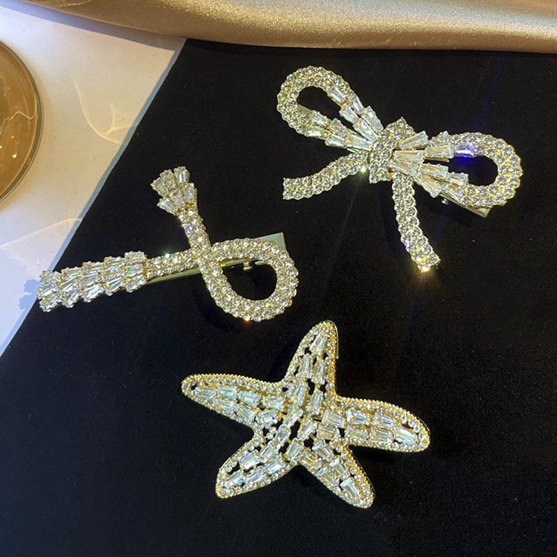 Hair Clips & Barrettes ACRDDK Alloy Hairpins For Women Starfishes Bow Knot Cross Shaped Jewellery Durable Wedding Party Accessories, Golden;silver
Hair Clips & Barrettes ACRDDK Alloy Hairpins For Women Starfishes Bow Knot Cross Shaped Jewellery Durable Wedding Party Accessories, Golden;silver