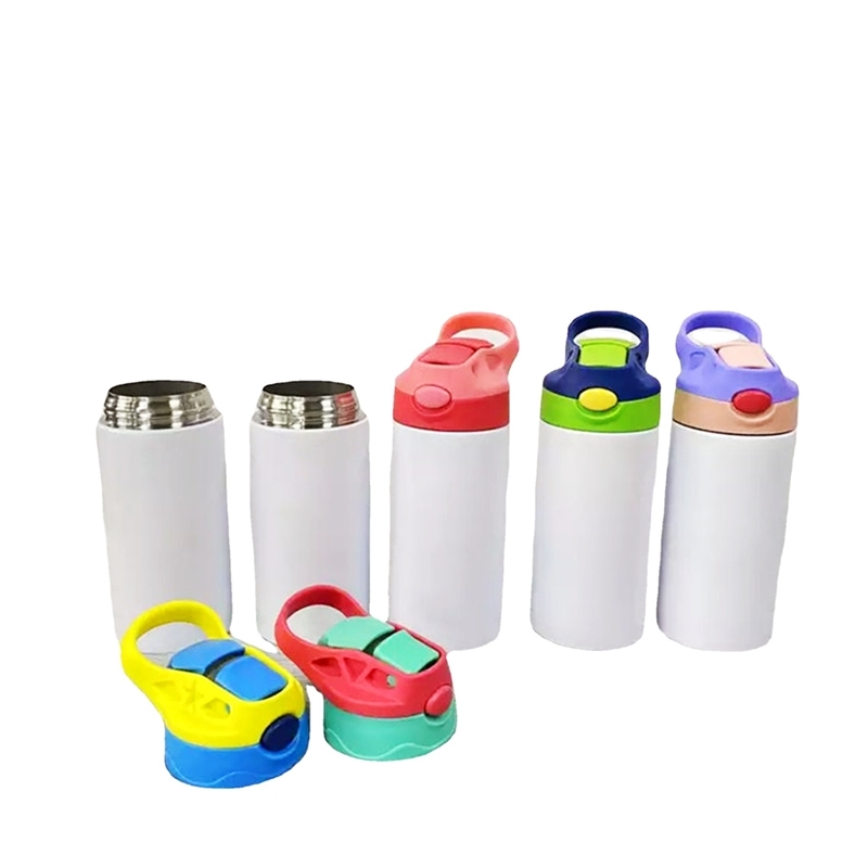 Sippy sublation heat transfer printing blank coating 304 stainless steel children's straw thermos cup, White 
Sippy sublation heat transfer printing blank coating 304 stainless steel children's straw thermos cup, White