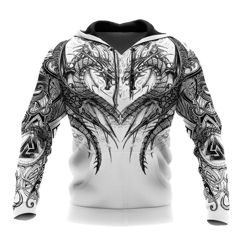 Men' Hoodies & Sweatshirts Fashion Product Viking Tattoo Dragon 3D Printing Unisex Casual Pullover Zipper Hoodie Autumn Street Sweatshirt/h
Men' Hoodies & Sweatshirts Fashion Product Viking Tattoo Dragon 3D Printing Unisex Casual Pullover Zipper Hoodie Autumn Street Sweatshirt/h