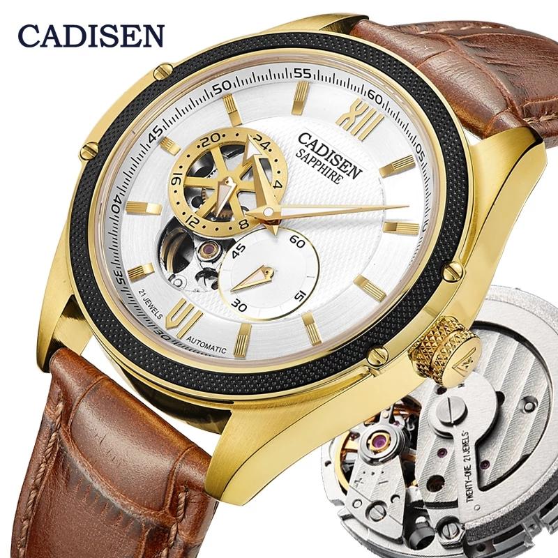 Wristwatches CADISEN Mechanical Automatic Watch Men Wrist Watches MIYOTA 82S7 Skeleton Tourbillon Clock Relogio Masculino, Black silver
Wristwatches CADISEN Mechanical Automatic Watch Men Wrist Watches MIYOTA 82S7 Skeleton Tourbillon Clock Relogio Masculino, Black silver