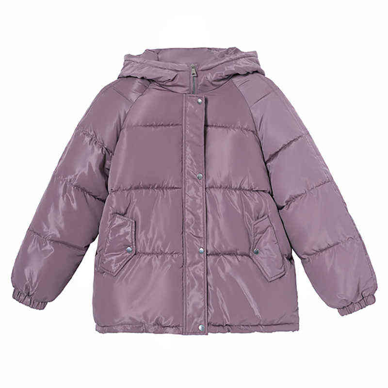 Women Parkas jacket Fashion solid thick warm winter hooded jacket coat winter parkas solid outwear jacket 211130