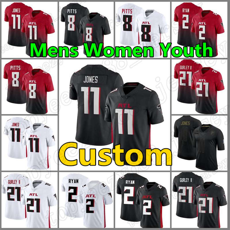 8 Kyle Pitts Custom Atlantas Mens Falcon 11 Julio Jones Ridley Football Jerseys 2 Matt Ryan 97 Grady Jarrett 21 Todd Gurley II Hayden Hurst Deion Keanu Neal Alex Mack, Custom women (lieying)
8 Kyle Pitts Custom Atlantas Mens Falcon 11 Julio Jones Ridley Football Jerseys 2 Matt Ryan 97 Grady Jarrett 21 Todd Gurley II Hayden Hurst Deion Keanu Neal Alex Mack, Custom women (lieying)