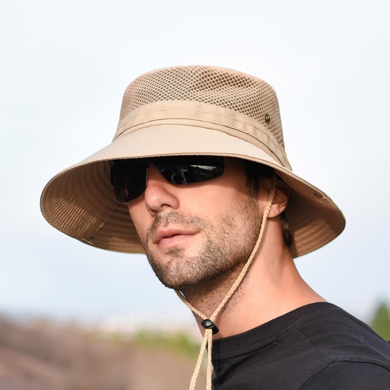 Stingy Brim Hats Men Fashion Mesh Bucket 2021 Summer Fishing Hiking Caps Male Wide UV Protection Flap Breathable Beach Outdoor, Blue;gray
Stingy Brim Hats Men Fashion Mesh Bucket 2021 Summer Fishing Hiking Caps Male Wide UV Protection Flap Breathable Beach Outdoor, Blue;gray