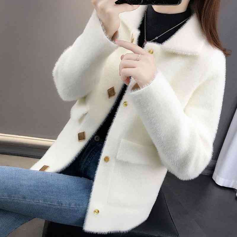 Women's Wool & Blends Imitation of velvet mink woman's coat spring mother Korean jackets imitation cardigan sweater buttons SLEG, 1# shoe box
Women's Wool & Blends Imitation of velvet mink woman's coat spring mother Korean jackets imitation cardigan sweater buttons SLEG, 1# shoe box
