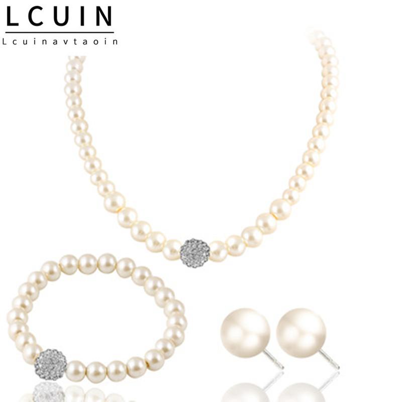 Earrings & Necklace Jewelry Fashion Classic Personality Wild Imitation Pearl Bride Suit Wholesale Sets Parure Bijoux Femme Ketting, Silver
Earrings & Necklace Jewelry Fashion Classic Personality Wild Imitation Pearl Bride Suit Wholesale Sets Parure Bijoux Femme Ketting, Silver