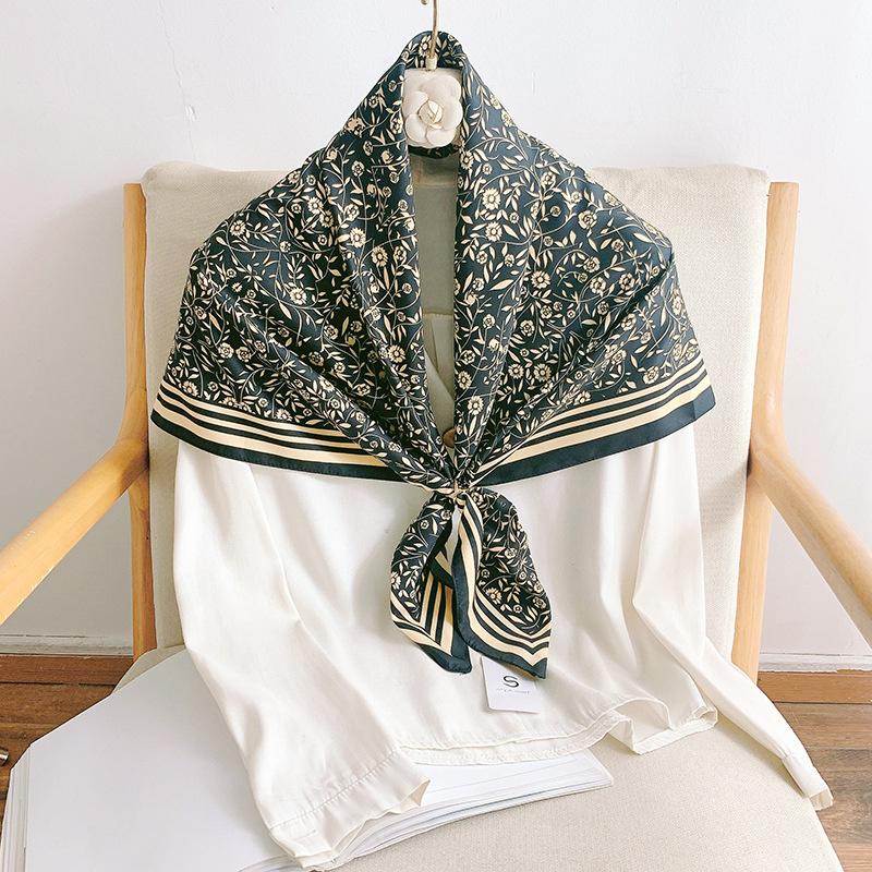 Scarves Elegant Large Square Scarf Twill Pattern Silk Like Women Dark Army Geen Printed Leaves Handkerchief Gift For Lady
Scarves Elegant Large Square Scarf Twill Pattern Silk Like Women Dark Army Geen Printed Leaves Handkerchief Gift For Lady