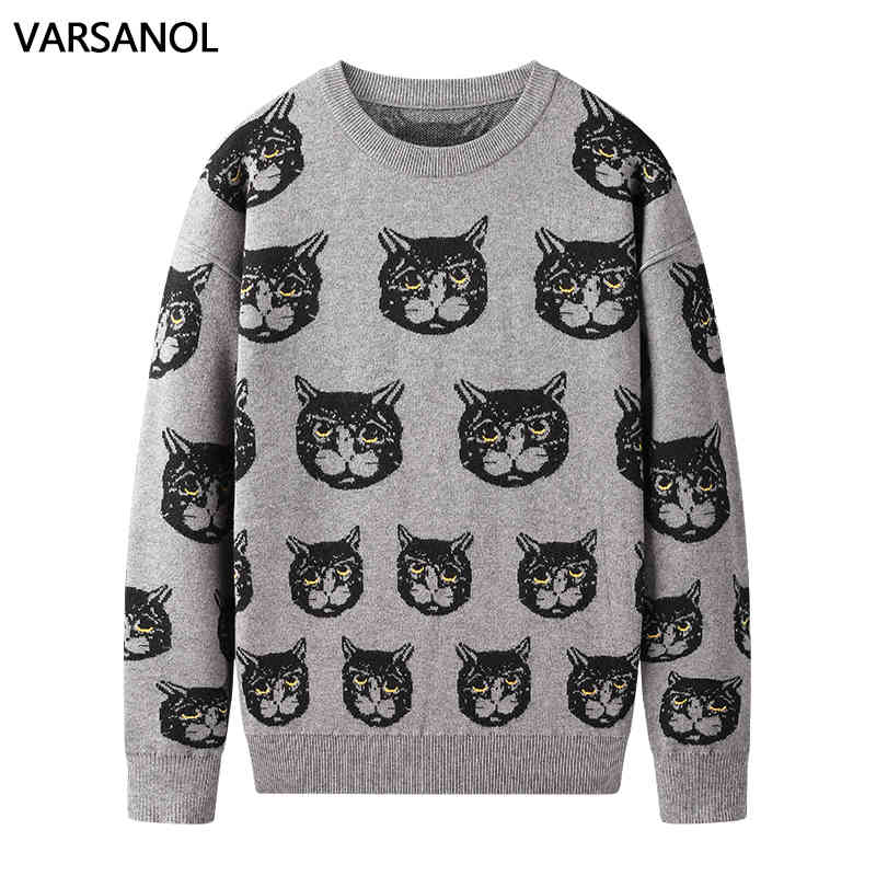varsanol cartoon cat s sweaters clothing winter warm knitted sweater casual pullovers cotton men cloth long sve 2020, Black
varsanol cartoon cat s sweaters clothing winter warm knitted sweater casual pullovers cotton men cloth long sve 2020, Black