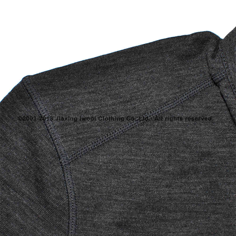 Huntsman Henley Men 100% Merino Wool Jersey Base Layer Long Sleeve Midweight Top Out door Warm Thermal TAD Style Clothes Shirt 210329