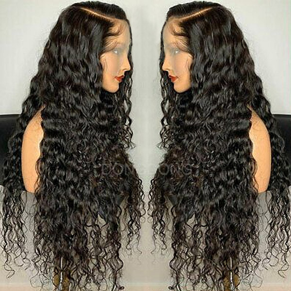 Ishow 10 12 14 16 18 inch 30 32 34 36 38 40inch Human Hair Wigs Yaki Straight Kinky Curly Water Loose Deep Body Lace Front Wig for Women All Ages Natu