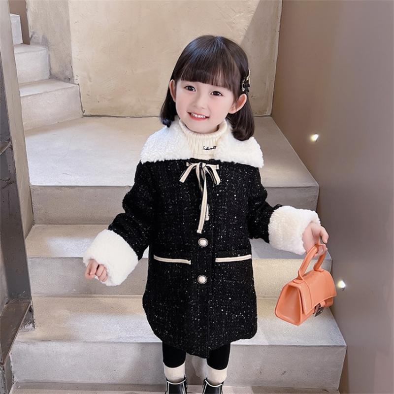 Jackets Girls Kids Coat Jacket Outwear 2021 Fur Warm Plus Thicken Velvet Winter Top Cotton School Overcoat Children's Clothing, Black
Jackets Girls Kids Coat Jacket Outwear 2021 Fur Warm Plus Thicken Velvet Winter Top Cotton School Overcoat Children's Clothing, Black