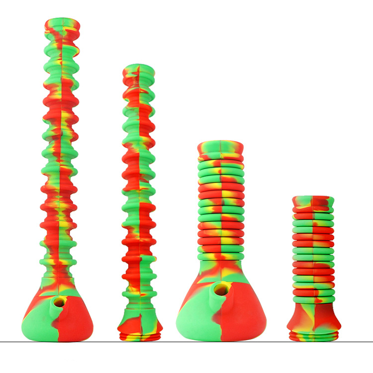Hookah FDA Longer Folded Silicone Bong Portable Smoking Water Pipe with bowl Glass bongs Dab Rig
Hookah FDA Longer Folded Silicone Bong Portable Smoking Water Pipe with bowl Glass bongs Dab Rig