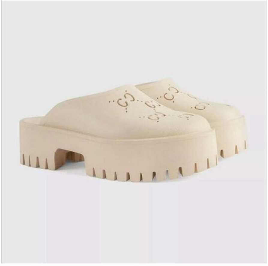 Womens Slipper Perforated G Platform Sandals Designer Women Mules Rubber Slides Lug sole High Heel Height PVC Loafers slippers size 35-40, Thick bottom
Womens Slipper Perforated G Platform Sandals Designer Women Mules Rubber Slides Lug sole High Heel Height PVC Loafers slippers size 35-40, Thick bottom