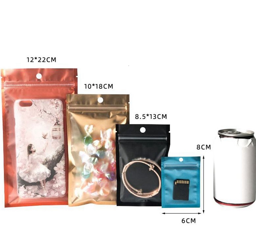 Zipper Mylar Bags Resealable Food Storage Clear Pouch for Multipurpose Lock Kka8041 от DHgate WW