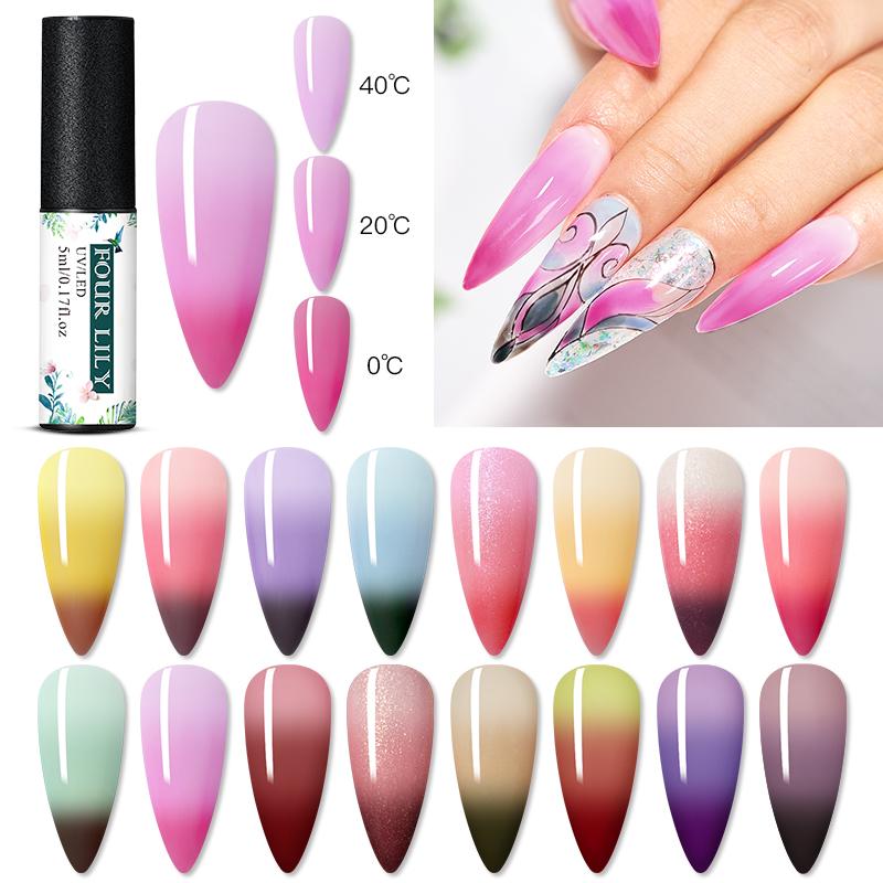 nail gel four lily thermal color changing polish glitter temperature soak off uv varnish 5ml art, Red;pink
nail gel four lily thermal color changing polish glitter temperature soak off uv varnish 5ml art, Red;pink