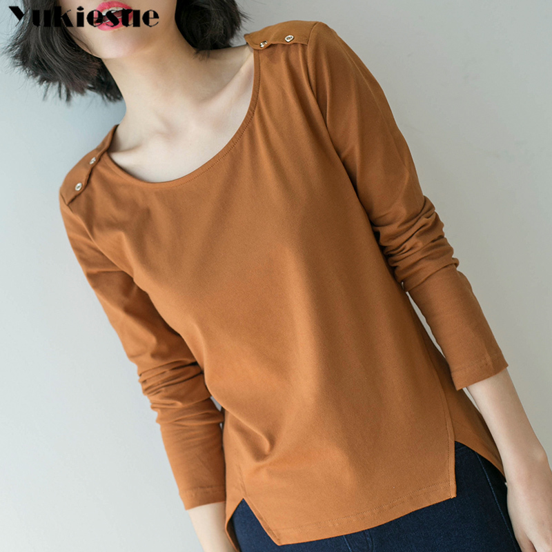 T Shirt Women Female plus size Split up T-shirt Long Sleeves Slim Round Neck Casual Tops Women Shirt Mujer T-shirts Woman 210519, White
T Shirt Women Female plus size Split up T-shirt Long Sleeves Slim Round Neck Casual Tops Women Shirt Mujer T-shirts Woman 210519, White