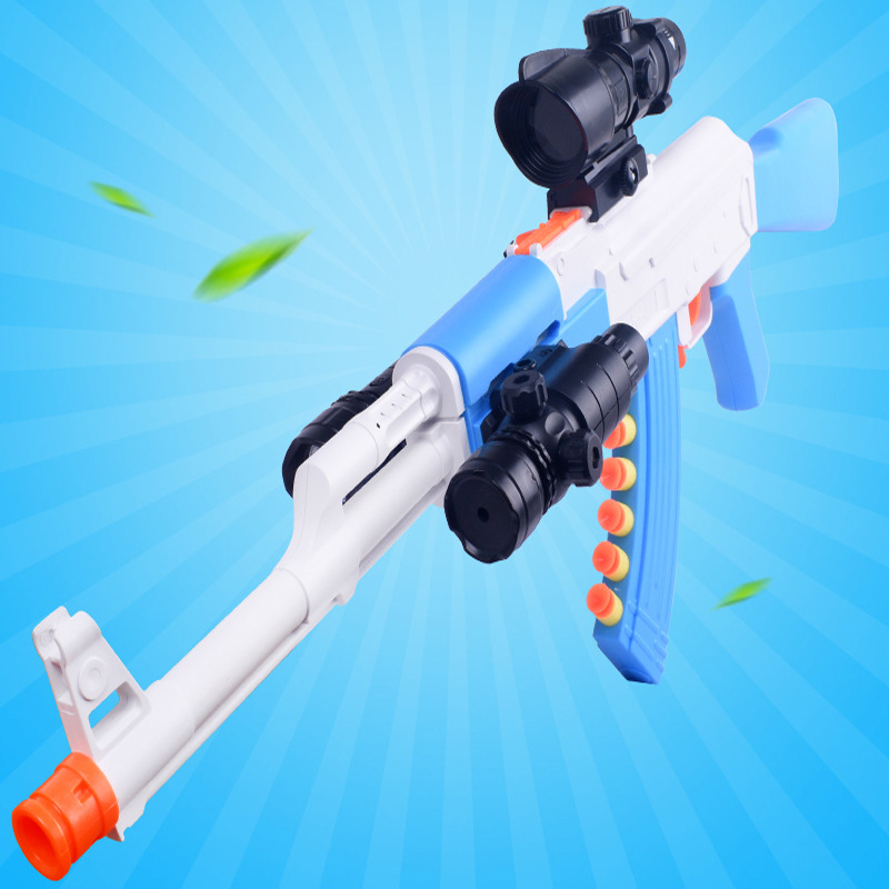 AK47 Soft Bullet Toy Gun Manual Pneumatic Rifle For Adults Kids Birthday Gift Outdoor Games