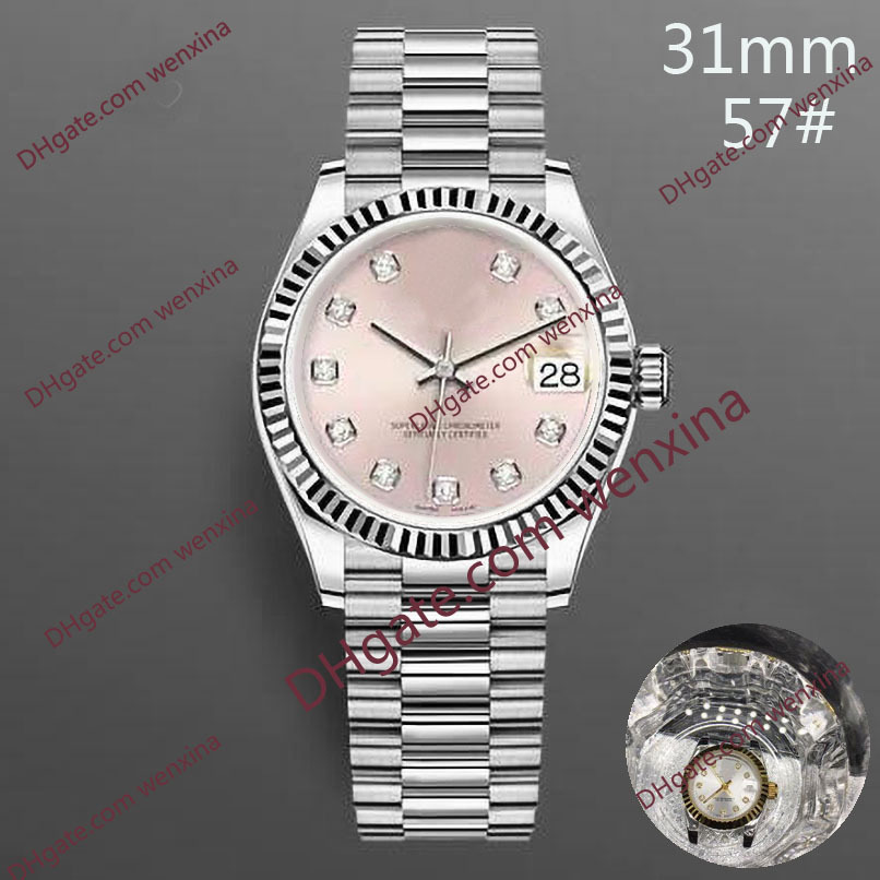 20 Colour Deluxe 31mm Diamond Watches Ladies watch presidents bracelet montre de luxe 2813 Automatic Steel swimming Waterproof Woman Wristwatches, Slivery;brown
20 Colour Deluxe 31mm Diamond Watches Ladies watch presidents bracelet montre de luxe 2813 Automatic Steel swimming Waterproof Woman Wristwatches, Slivery;brown