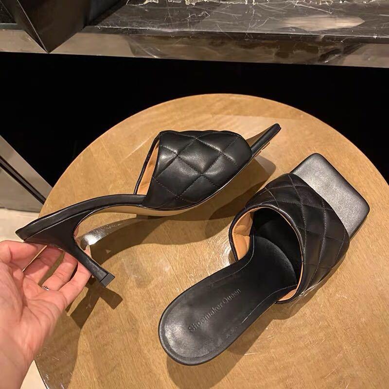 Slippers Summer Sexy Fashion PU Diamond Square Head Peep Toe High Heels Women Party Slim Heel Mules T2BO, Black
Slippers Summer Sexy Fashion PU Diamond Square Head Peep Toe High Heels Women Party Slim Heel Mules T2BO, Black