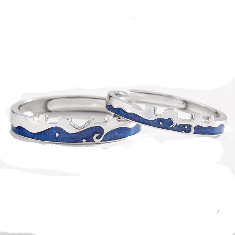 Cluster Rings 925 Ring Sterling Silver Real Jewelry Finger Couple For Lovers Women And Men Adjustable Blue Enamel, Golden;silver
Cluster Rings 925 Ring Sterling Silver Real Jewelry Finger Couple For Lovers Women And Men Adjustable Blue Enamel, Golden;silver