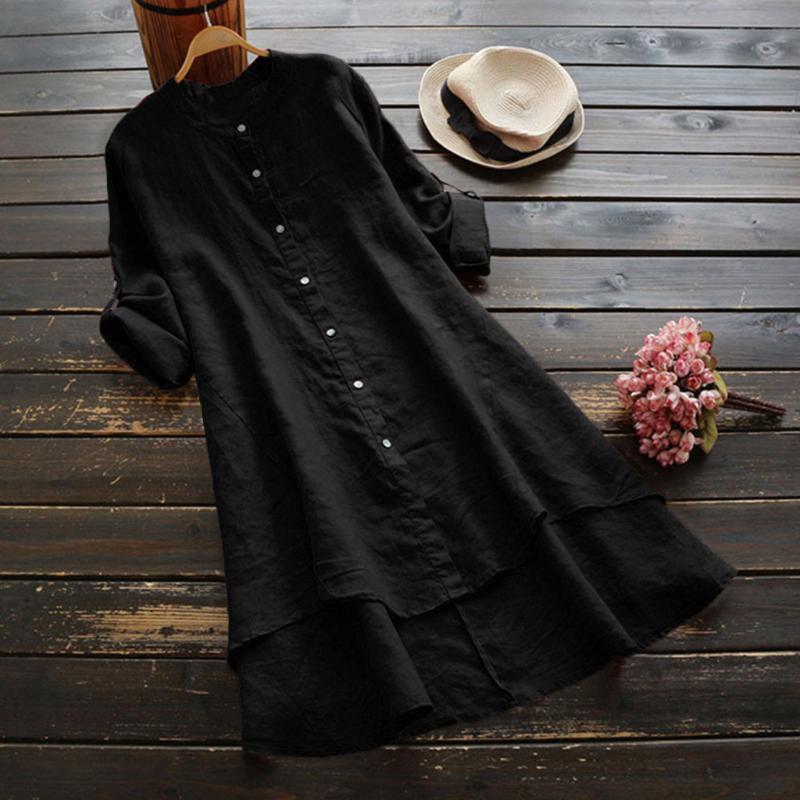 Women's T-Shirt Fashion Denim Blue Shirt Vestidos Casual Solid Blouse Long Sleeves Blusas Female Button Plus Size Tunic 2021, Black
Women's T-Shirt Fashion Denim Blue Shirt Vestidos Casual Solid Blouse Long Sleeves Blusas Female Button Plus Size Tunic 2021, Black