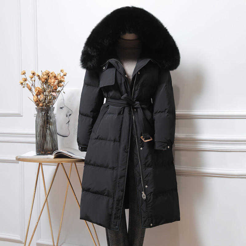 Autumn Winter Faux Fur Coat Women Long Jacket Parkas Hooded Warm Woman Coats Solid Women Parkas Cotton Coat 210819