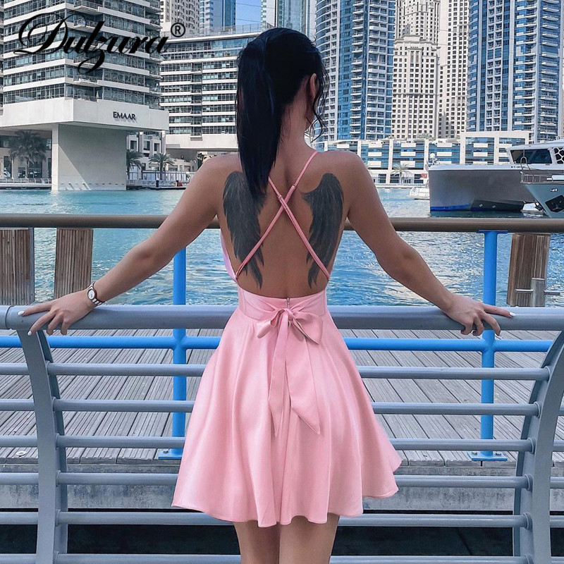 Dulzura boho satin skater dress women bow-knot cross backless 2021 summer clothes bodycon sexy party clubwear beach streetwear, Light blue
Dulzura boho satin skater dress women bow-knot cross backless 2021 summer clothes bodycon sexy party clubwear beach streetwear, Light blue