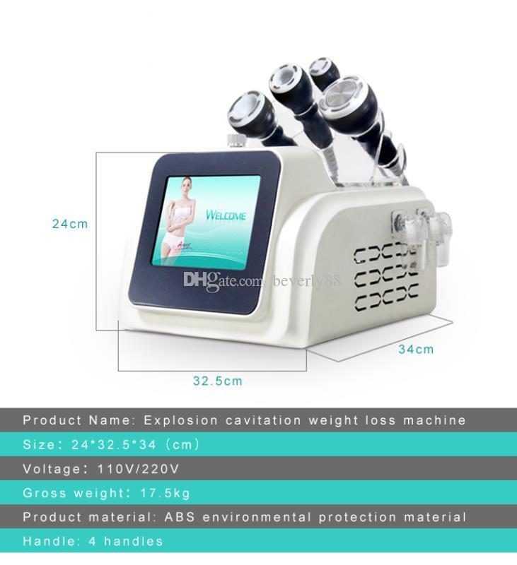 High Quality Slimming 80K Cavitation Machine Ultrasonic Fat Burning Cellulite Removal Vacuum RF Cavitations Slimmig