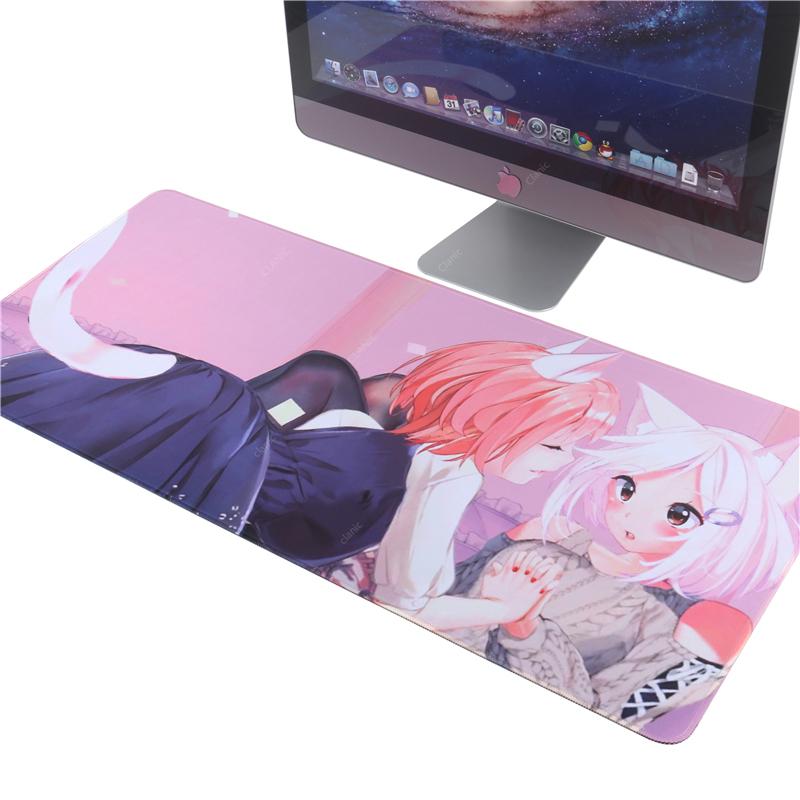 Mouse Pads & Wrist Rests DJ Cat Girl Anime Neko Hentai Catgirl Large Pad 600x300 900x400 Mousepad Hentai! Computer Desktop Map