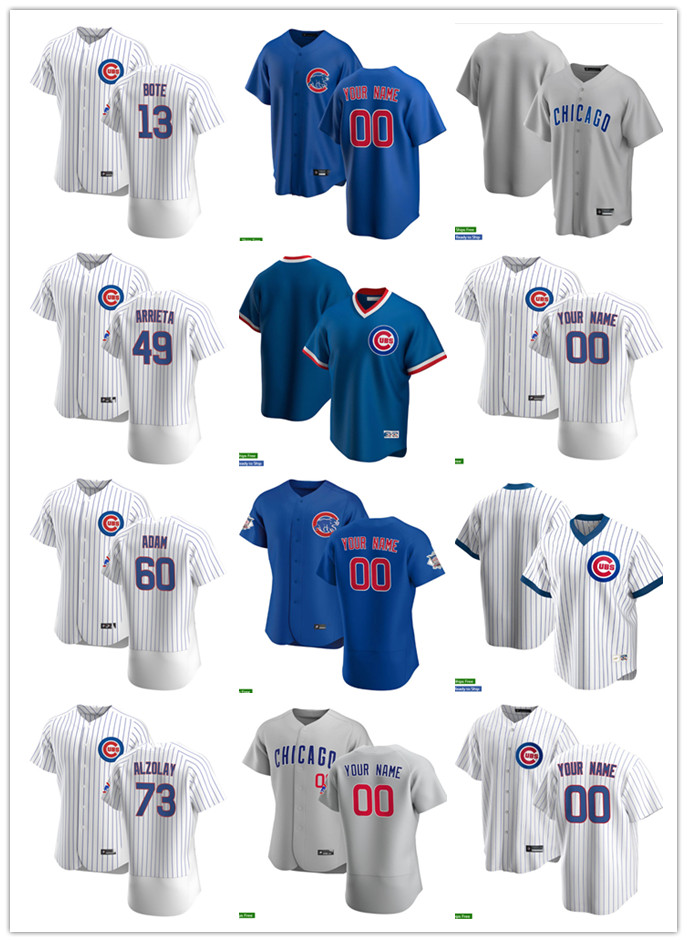 Men Women Youth Baseball Jersey Chicago Cubs 60 Jason Adam 73 Adbert Alzolay 49 Arrieta 13 David Bote custom Blank blue white gray, Blue;black
Men Women Youth Baseball Jersey Chicago Cubs 60 Jason Adam 73 Adbert Alzolay 49 Arrieta 13 David Bote custom Blank blue white gray, Blue;black