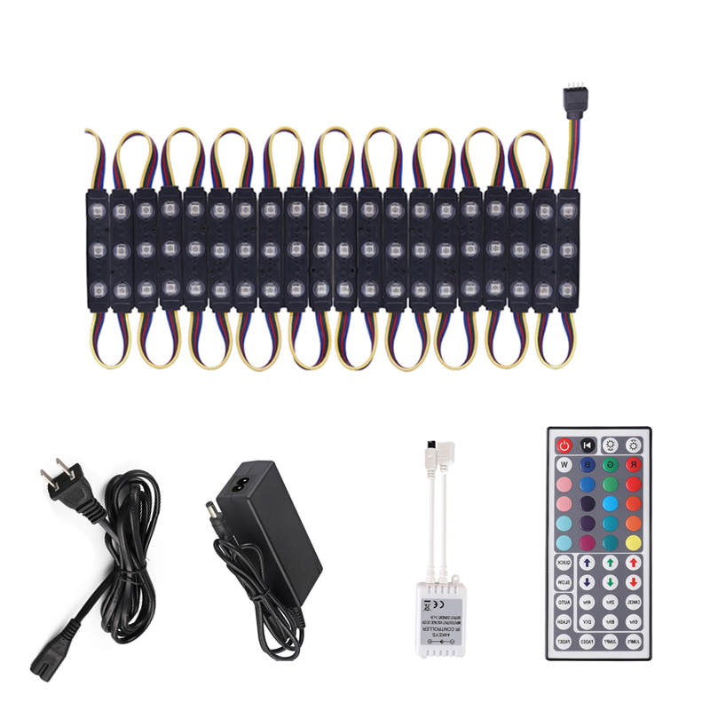 12V Storefront Lights RGB SMD5050 IP66 Window LED Light 3LED Module Lighting Waterproof Business Decorative with Adhesive-for Store Indoor crestech
12V Storefront Lights RGB SMD5050 IP66 Window LED Light 3LED Module Lighting Waterproof Business Decorative with Adhesive-for Store Indoor crestech