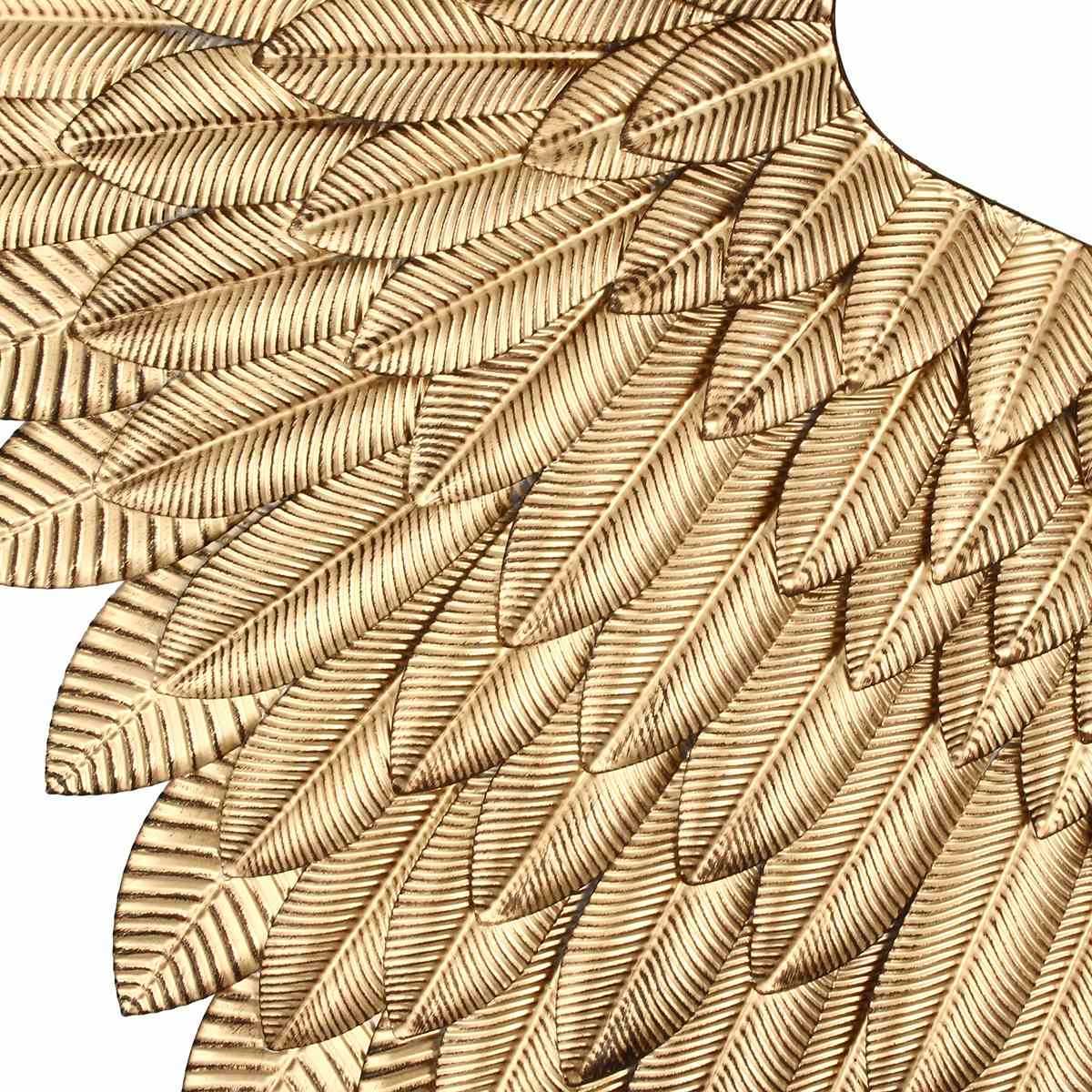 Wall Decoration Angel Wings Retro Metal wings Bar Coffee Shop Wall Decoration Home Bedroom Living room decor Christmas Industry 210727