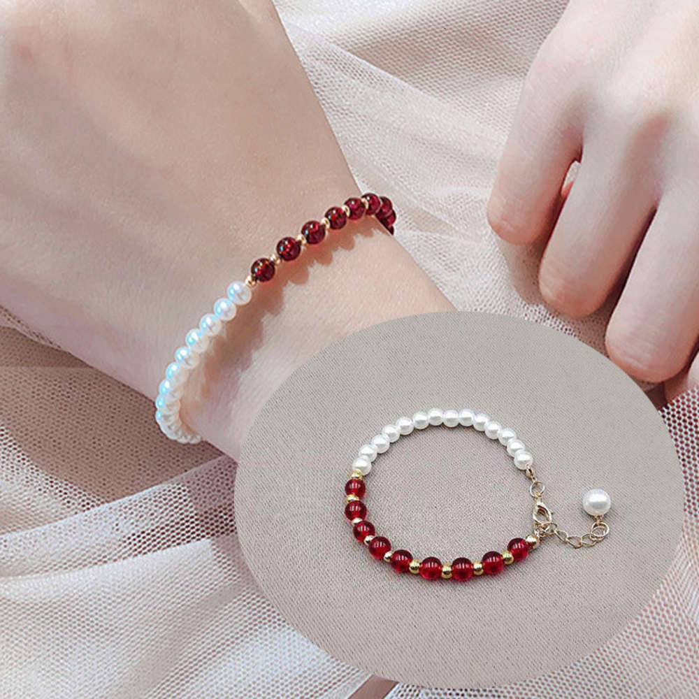 Hand catenary Bracelet lady tourmaline crystal sweet temperament pearl jewelry bracelet, Golden;silver
Hand catenary Bracelet lady tourmaline crystal sweet temperament pearl jewelry bracelet, Golden;silver