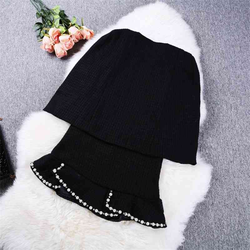Runway Tweed Women 3 Piece Set Fall Winter Beading Wollen Cloak Short Coat + Mesh White Bow Shirt Mini Mermaid Skirt 210519
