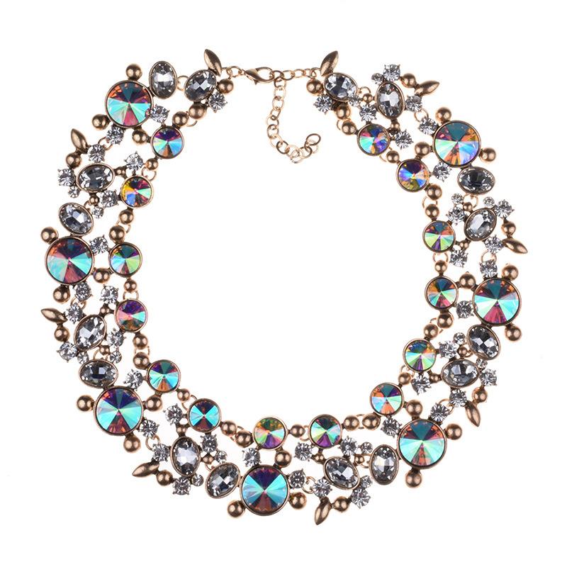 Chokers Vintage Statement Luxury Gem Full Rhinestone Collar Choker Necklace For Women Fashion Jewelry Banquet Accessories Collier
Chokers Vintage Statement Luxury Gem Full Rhinestone Collar Choker Necklace For Women Fashion Jewelry Banquet Accessories Collier