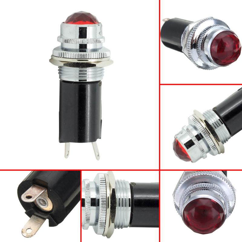 Emergency Lights 1Pcs ABS Metal 16mm 5/8" Red 110V 120V AC/DC LED Signal Indicator Pilot Light Bulb Solder Pins
Emergency Lights 1Pcs ABS Metal 16mm 5/8" Red 110V 120V AC/DC LED Signal Indicator Pilot Light Bulb Solder Pins