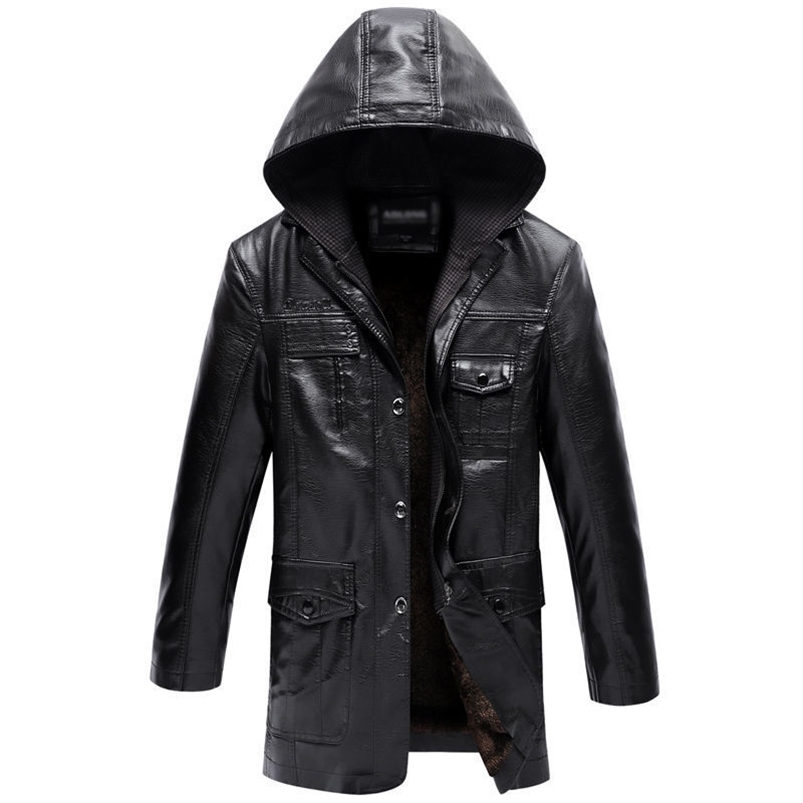 Idopy Winter Warm Men`s Long Faux Leather Jacket With Detachable Hood Fleece PU Faux Leather Trench Coat Jacket Hoodie 211111, Coffee
Idopy Winter Warm Men`s Long Faux Leather Jacket With Detachable Hood Fleece PU Faux Leather Trench Coat Jacket Hoodie 211111, Coffee