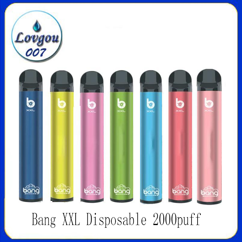 Bang XXL Disposable Device 800mAh Battery Pre-filled 6ml Pod 2000 Puffs XXtra Kits Vape Pen
Bang XXL Disposable Device 800mAh Battery Pre-filled 6ml Pod 2000 Puffs XXtra Kits Vape Pen