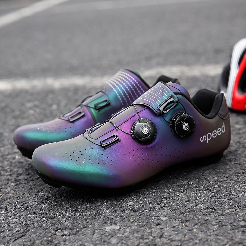Discolor Cycling Shoes MTB Sneaker Man Mountain Bike SPD Cleats Road Bicycle Sports Outdoor Training Cycle Sneakers Footwear
