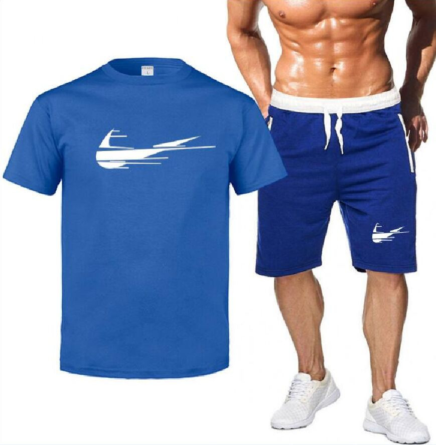 Men Summer Men's T Shirts+shorts Two Pieces Sets Casual Tracksuit Male O-Neck Solid Sportswear Plus Size S-2XL, Gray
Men Summer Men's T Shirts+shorts Two Pieces Sets Casual Tracksuit Male O-Neck Solid Sportswear Plus Size S-2XL, Gray