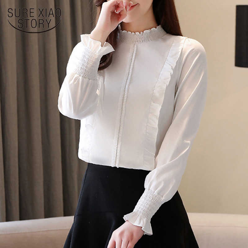 Mujer De Moda Spring Long Sleeve Ruffled Women' Shirt Solid Blouse Women White Women' Tops and Blouses 8396 50 210527
Mujer De Moda Spring Long Sleeve Ruffled Women' Shirt Solid Blouse Women White Women' Tops and Blouses 8396 50 210527