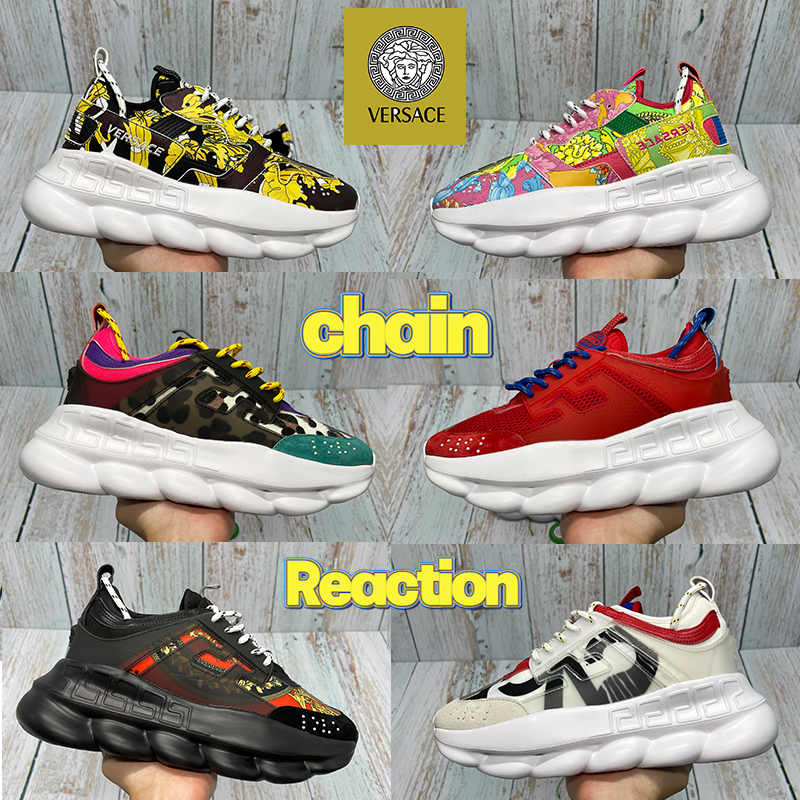 Fashion Versace chain reaction Italy mens casual Shoes triple black white 2.0 fluo multi color suede floral spotted men women designer Sneakers, 35 bubble wrap packaging
Fashion Versace chain reaction Italy mens casual Shoes triple black white 2.0 fluo multi color suede floral spotted men women designer Sneakers, 35 bubble wrap packaging
